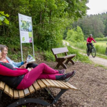 Die Station Naturpark auf dem Sinnesradweg, ein Erlebnis für alle Sinne im Nürnberger Land - (c) Frank Boxler