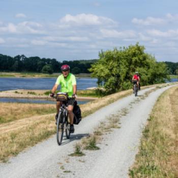 Radler auf dem Elberadweg - (c) Tourismusverband Prignitz - Markus Tiemann