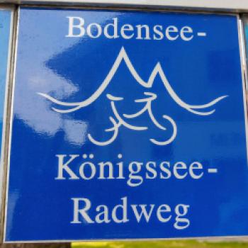 Der Bodensee-Königssee-Radweg führt 453 km von Lindau am Bodensee quer durch Bayern bis nach Schönau am Königssee - (c) Christine Kroll