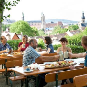 Auf dem Bierkeller in Bamberg - (c) Franken Tourismus/Andreas Hub