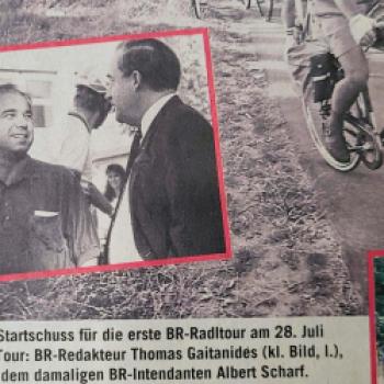 Zeitungsbericht von der ersten BR-Radltour 1990 - (c) Lutz Baeucker