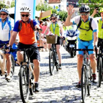 Das Ziel der BR-Radltour ist erreicht - (c) Lutz Baeucker