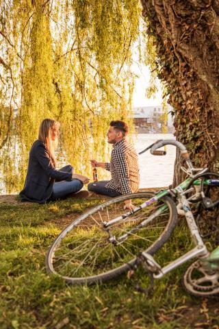 Radelpause am Bodensee bei Konstanz - (c) MTK Dagmar Schwelle