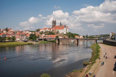 Dresden Elbland - Blick auf die Meißner Altstadt - (c) Dresden Elbland/Stephan Böhling